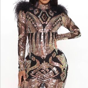 Entourage sequin maxi gown